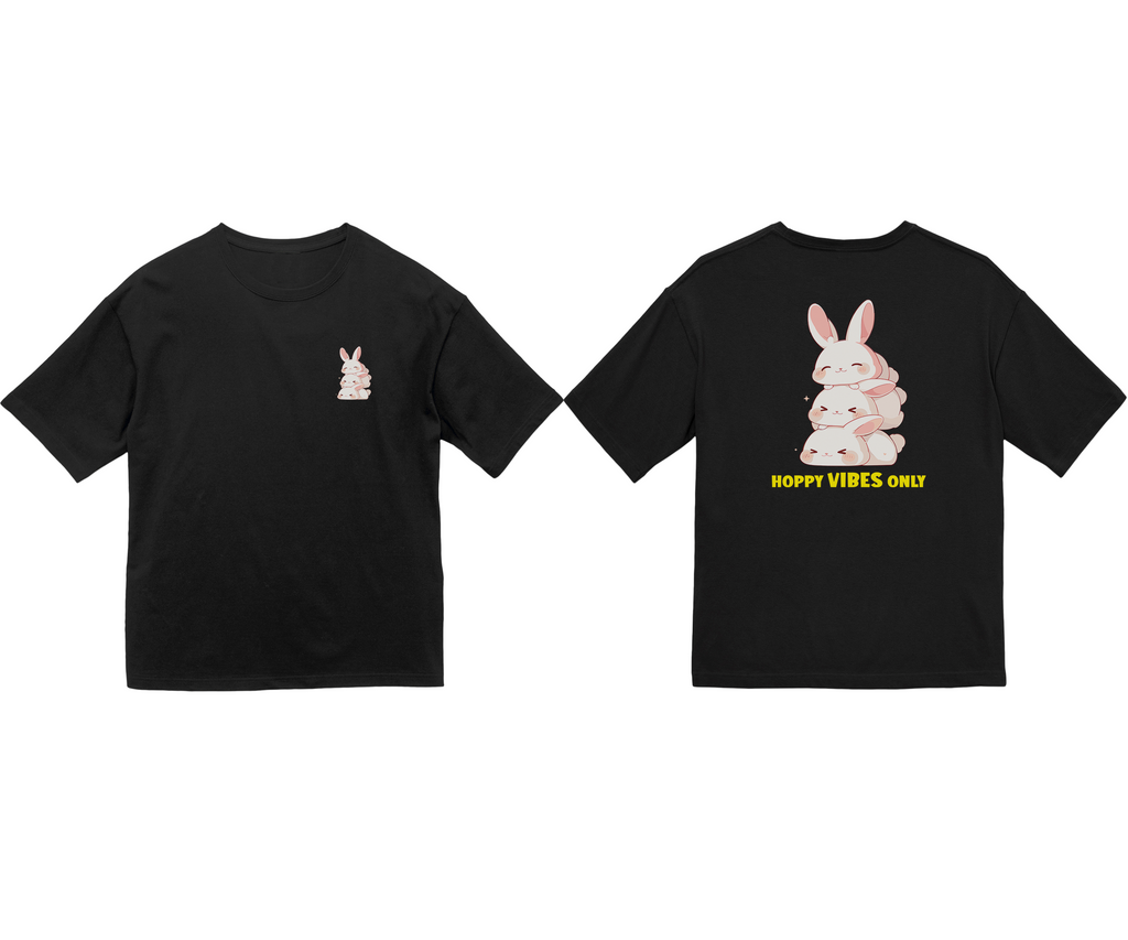 100%纯棉超大T恤 | Kawaii-Bunny-002