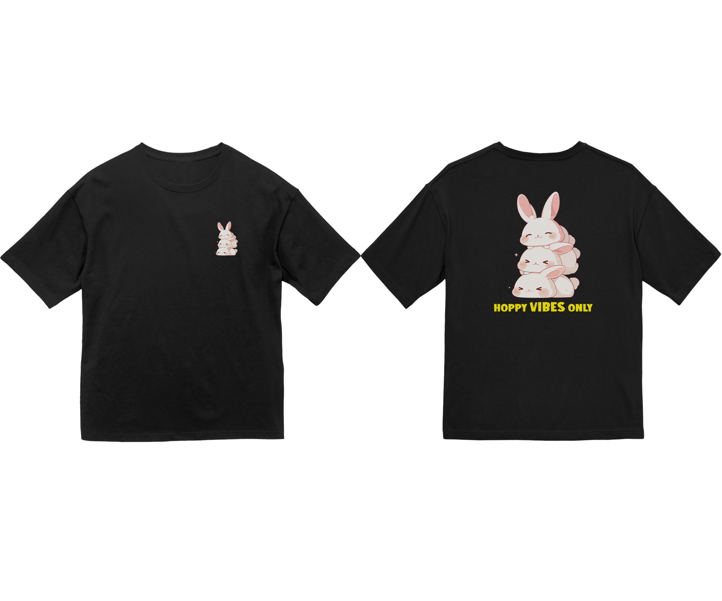 100%纯棉超大T恤 | Kawaii-Bunny-002