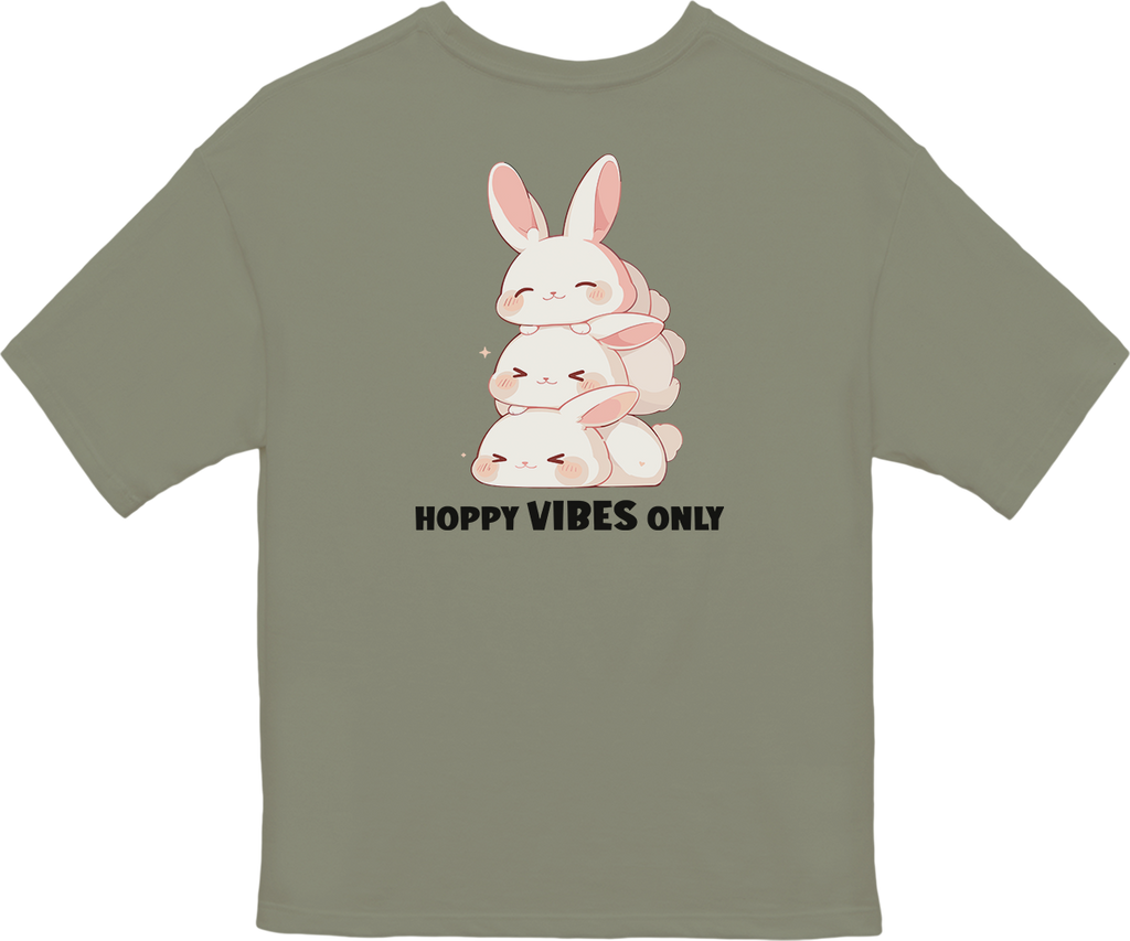 100%纯棉超大T恤 | Kawaii-Bunny-002