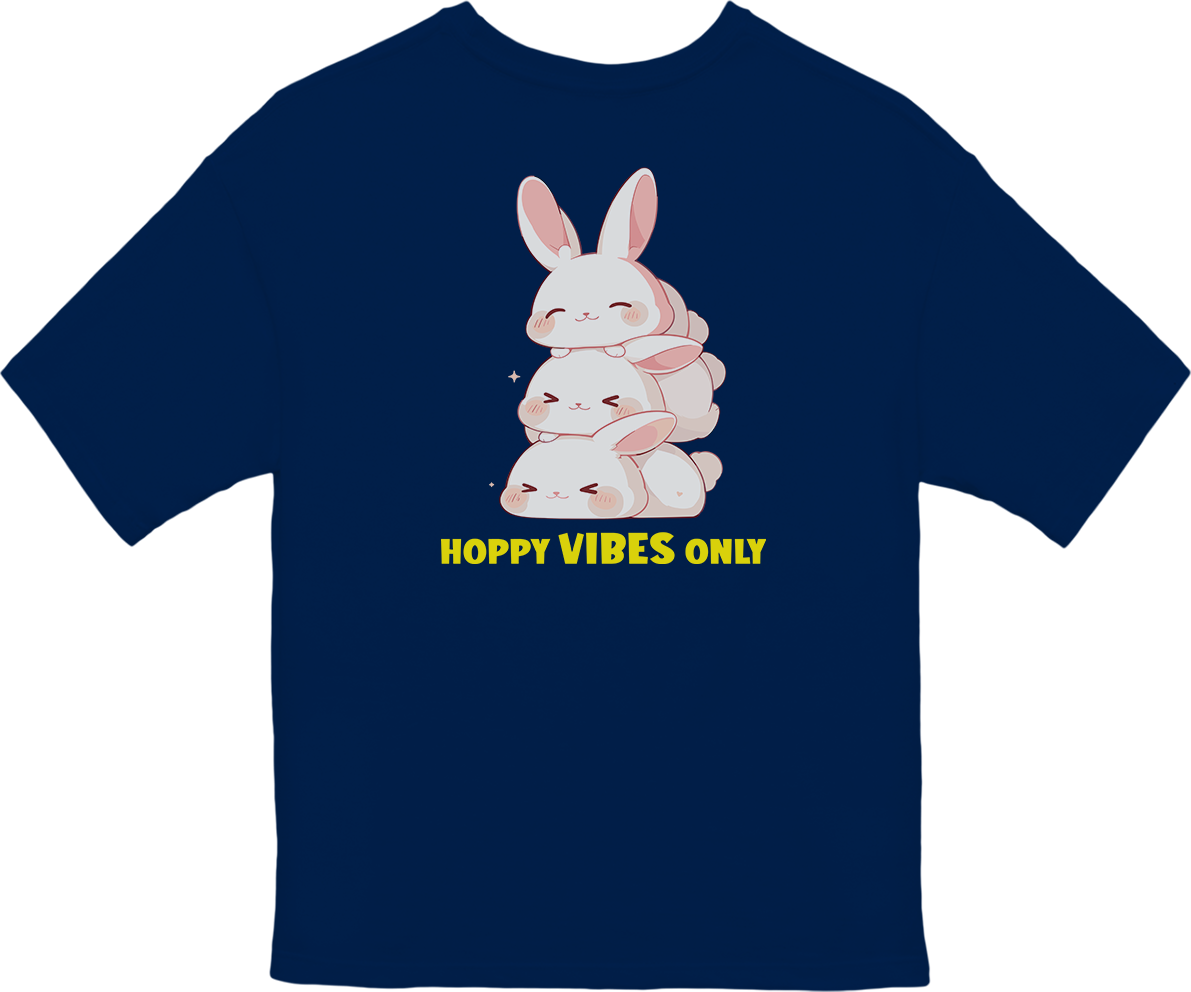 100% Cotton Oversized Tee | Kawaii-Bunny-002