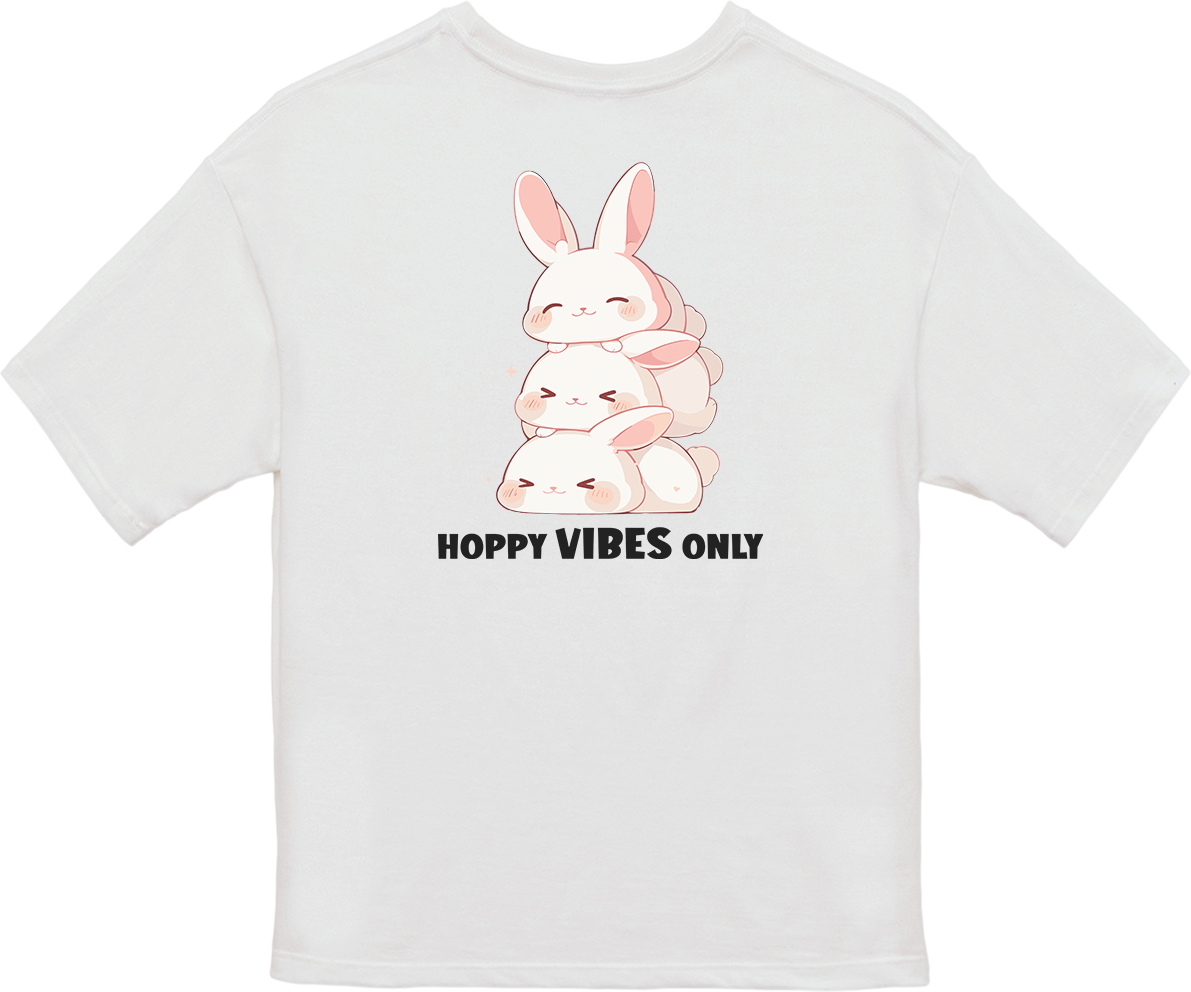 100% Cotton Oversized Tee | Kawaii-Bunny-002