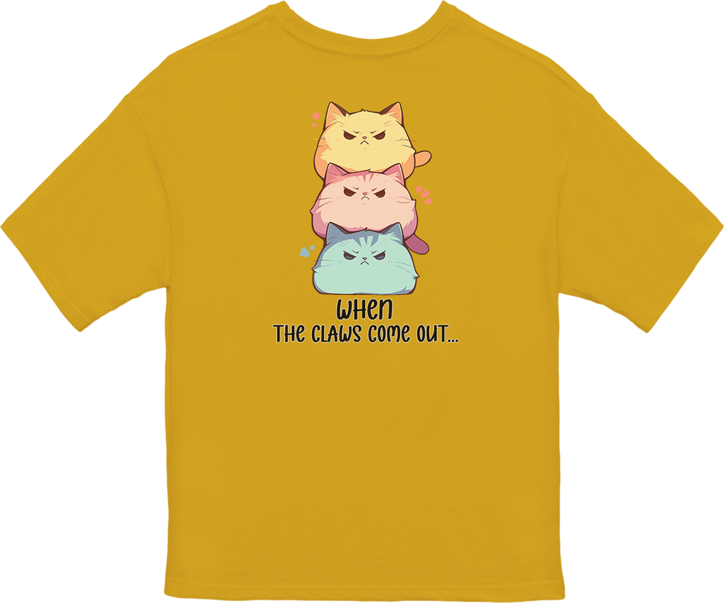 100%纯棉超大T恤 | Kawaii-Cat-001