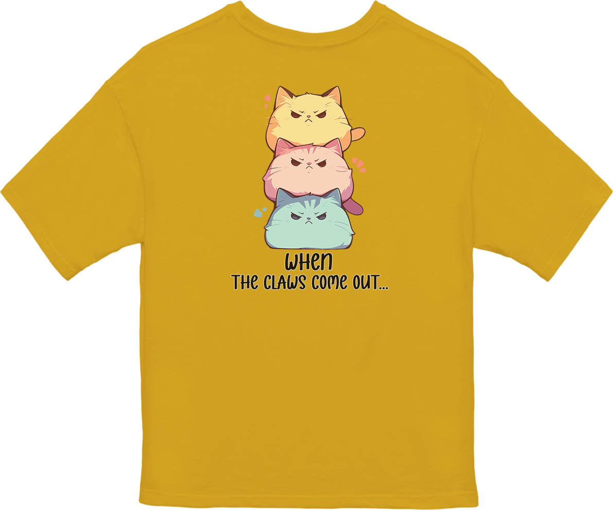 100%纯棉超大T恤 | Kawaii-Cat-001
