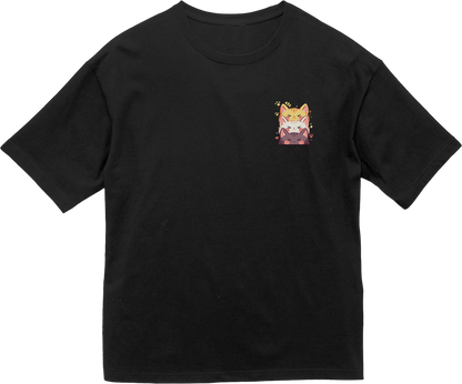 100% Cotton Oversized Tee | Kawaii-Cat-002