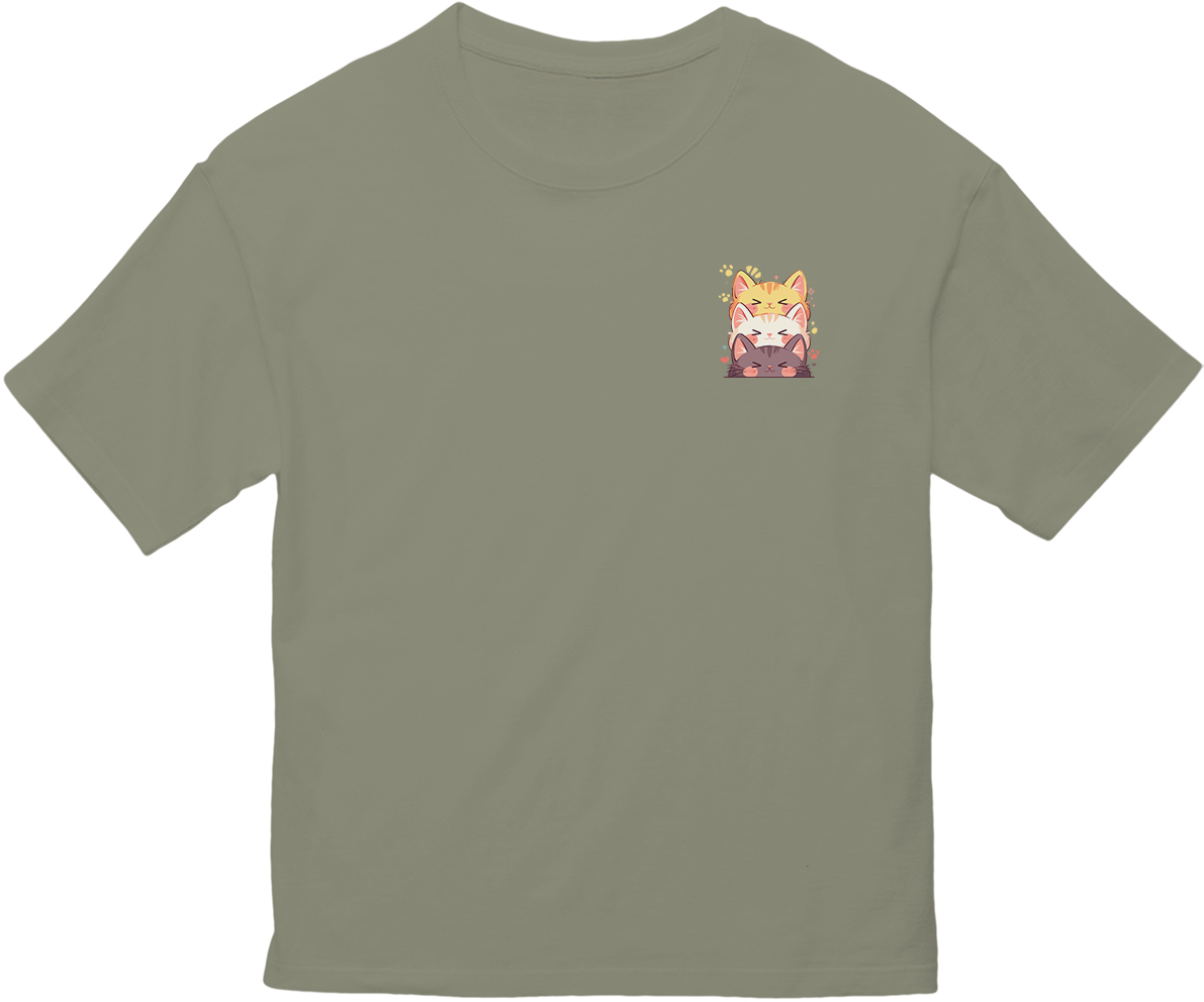 100%纯棉超大T恤 | Kawaii-Cat-002