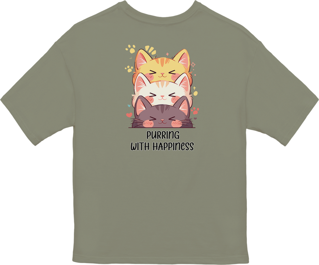 100%纯棉超大T恤 | Kawaii-Cat-002