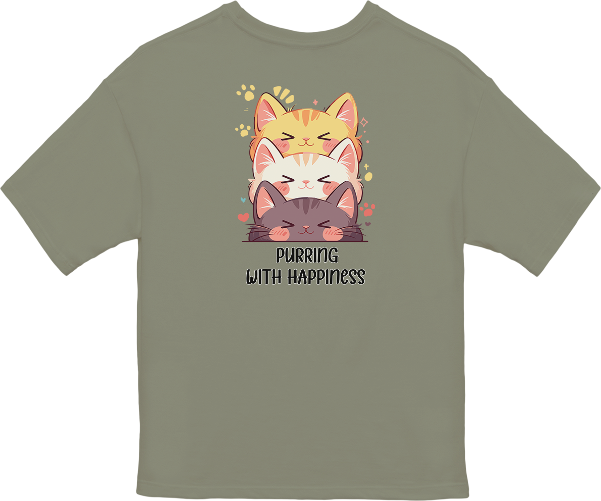 100%纯棉超大T恤 | Kawaii-Cat-002