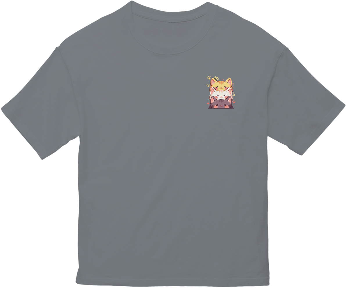 100%纯棉超大T恤 | Kawaii-Cat-002