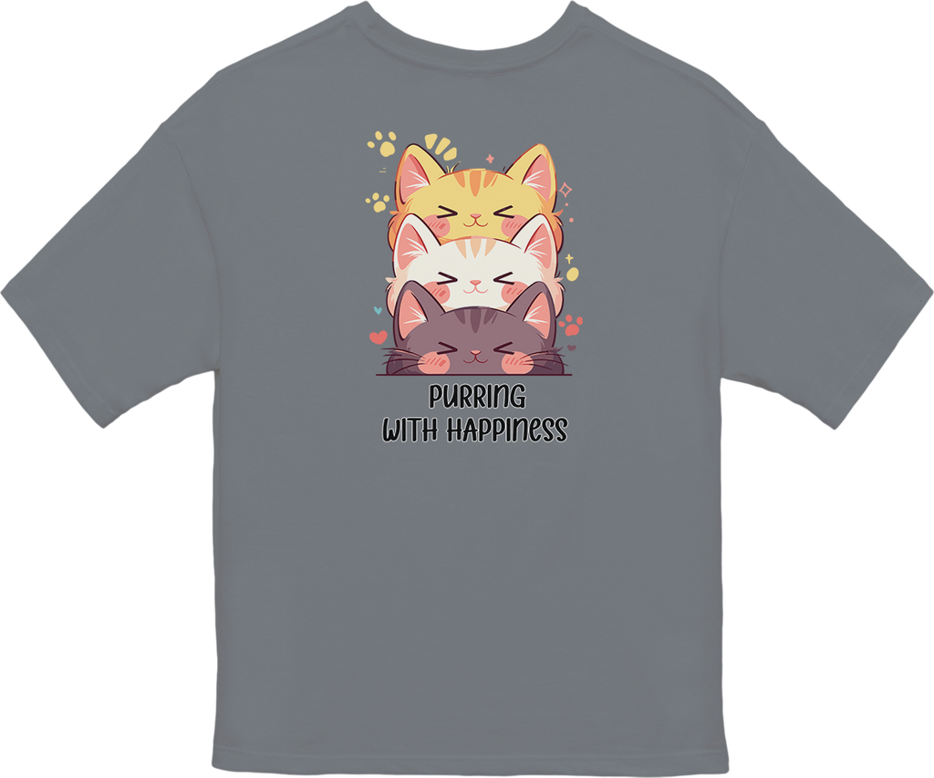 100%纯棉超大T恤 | Kawaii-Cat-002