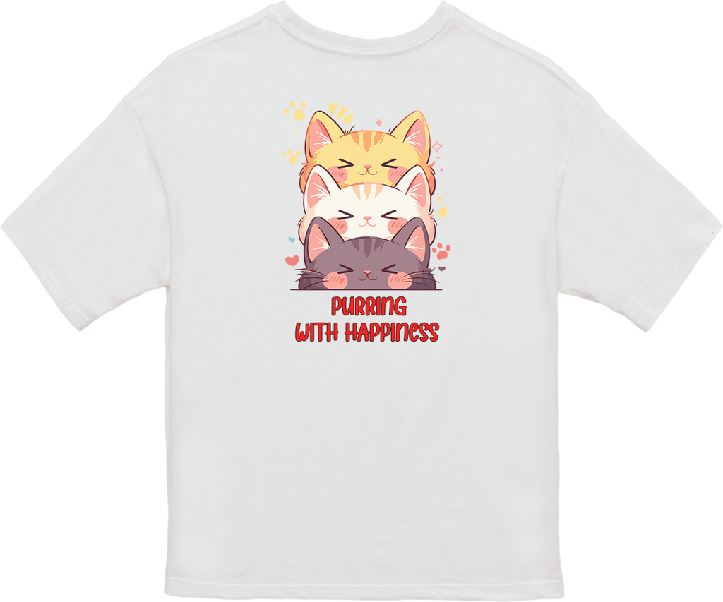 100%纯棉超大T恤 | Kawaii-Cat-002
