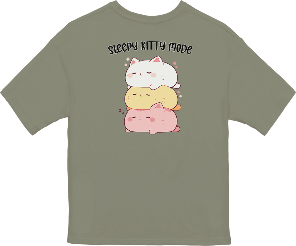 100%纯棉超大T恤 | Kawaii-Cat-003