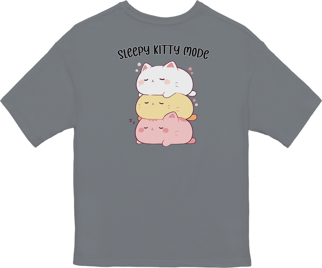 100%纯棉超大T恤 | Kawaii-Cat-003