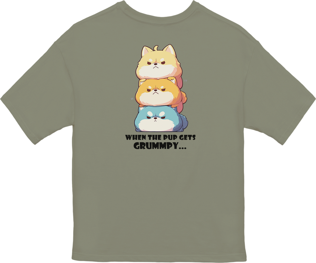 100%纯棉超大T恤 | Kawaii-Dog-001