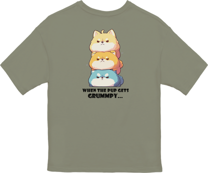 100% Cotton Oversized Tee | Kawaii-Dog-001