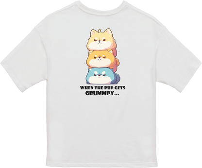 100% Cotton Oversized Tee | Kawaii-Dog-001