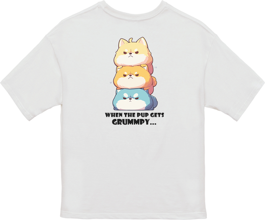 100% Cotton Oversized Tee | Kawaii-Dog-001