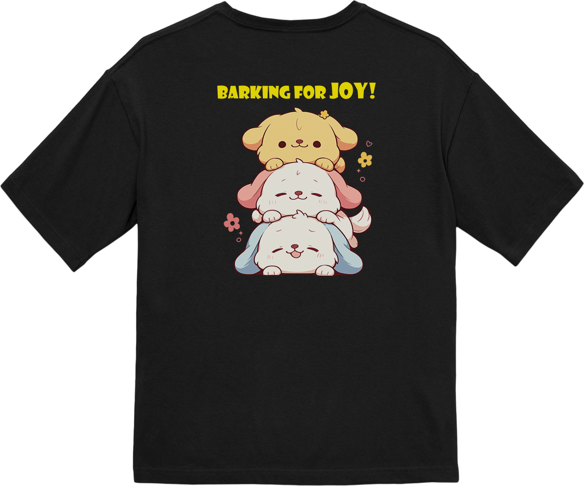 100% Cotton Oversized Tee | Kawaii-Dog-002