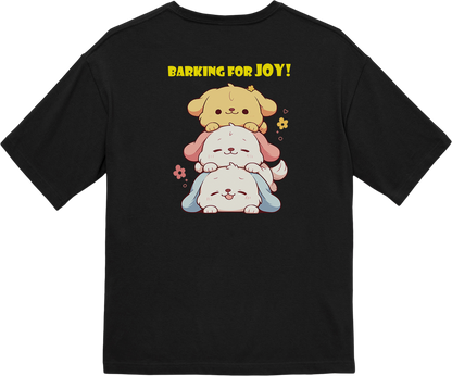 100% Cotton Oversized Tee | Kawaii-Dog-002