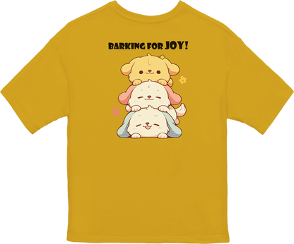 100% Cotton Oversized Tee | Kawaii-Dog-002