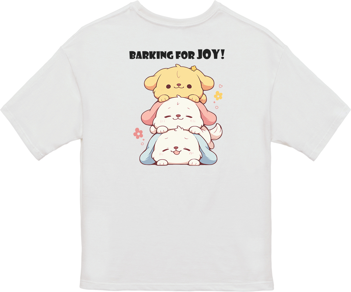 100% Cotton Oversized Tee | Kawaii-Dog-002