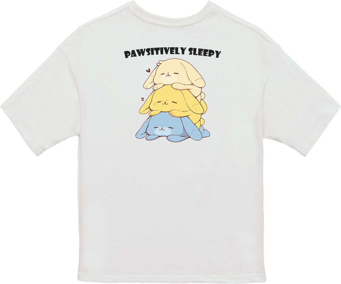 100% Cotton Oversized Tee | Kawaii-Dog-003