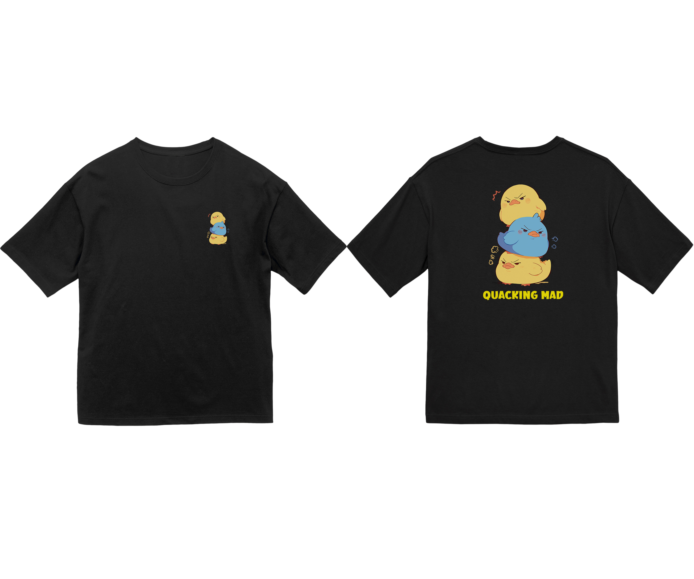 100%纯棉超大T恤 | Kawaii-Duck-001