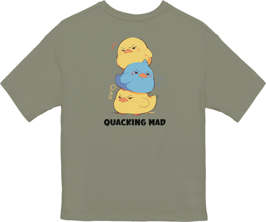 100%纯棉超大T恤 | Kawaii-Duck-001