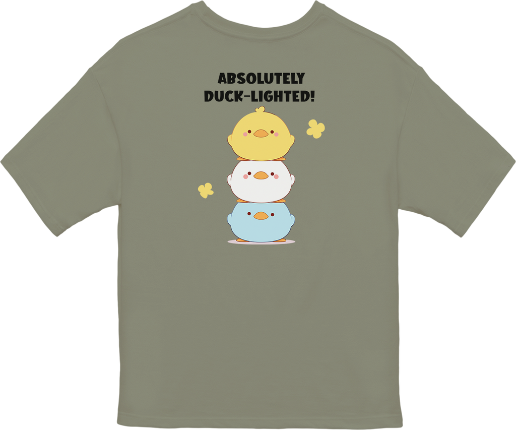 100%纯棉超大T恤 | Kawaii-Duck-002