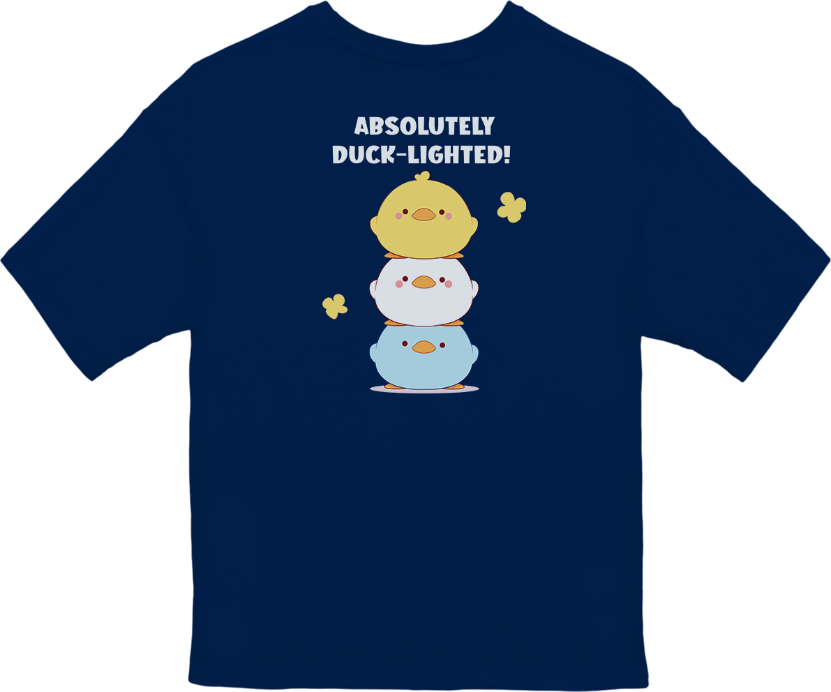 100%纯棉超大T恤 | Kawaii-Duck-002