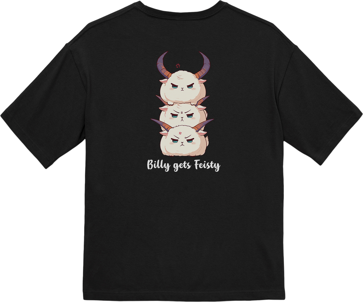 100% Cotton Oversized Tee | Kawaii-Goat-001