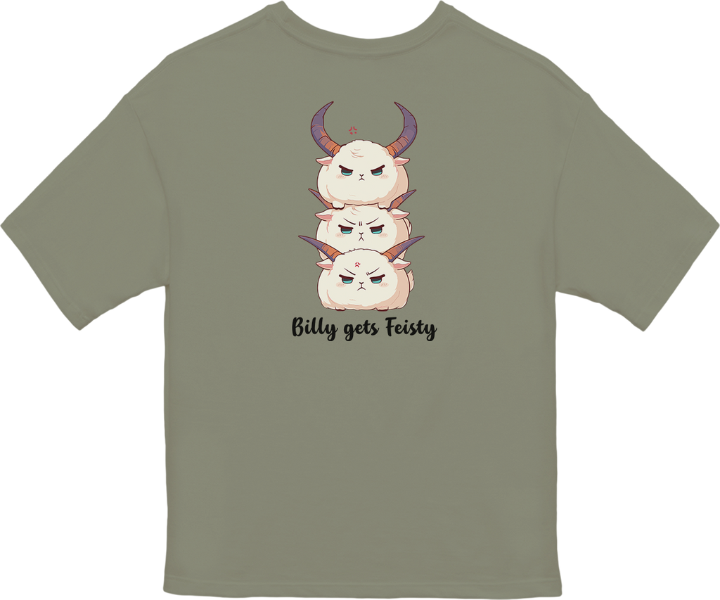 100%纯棉超大T恤 | Kawaii-Goat-001