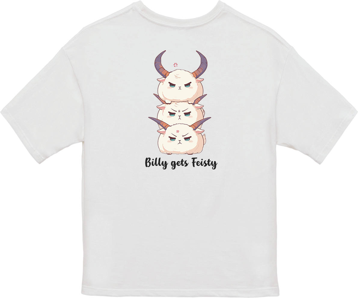 100% Cotton Oversized Tee | Kawaii-Goat-001