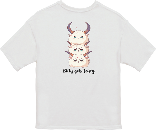 100% Cotton Oversized Tee | Kawaii-Goat-001