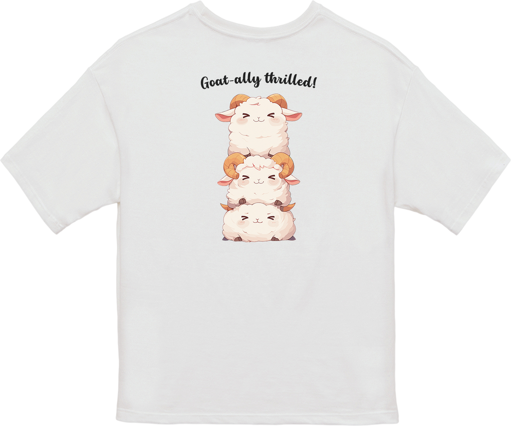100% 纯棉超大T恤 | Kawaii-Goat-002