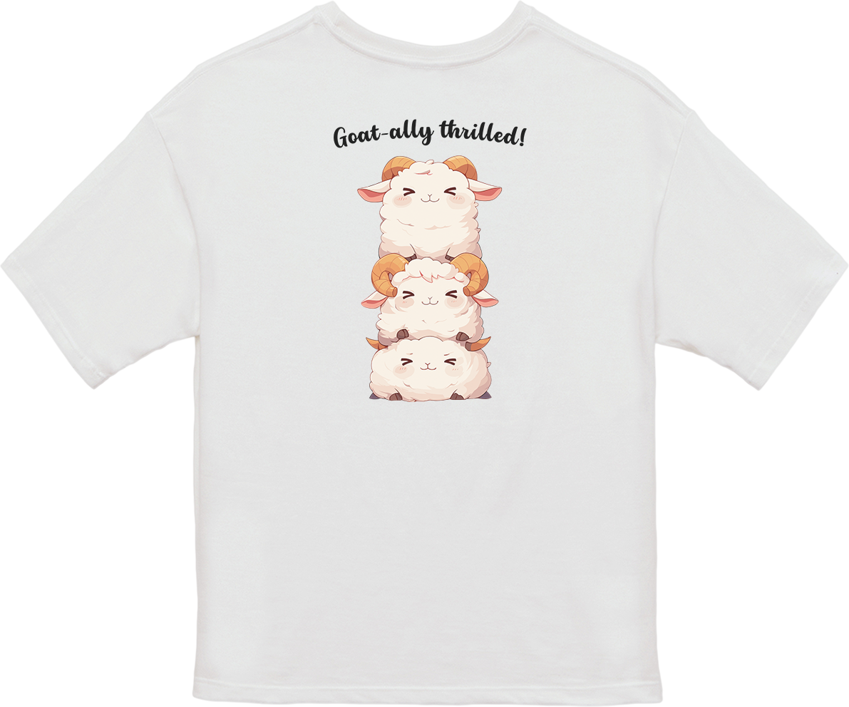 100% 纯棉超大T恤 | Kawaii-Goat-002