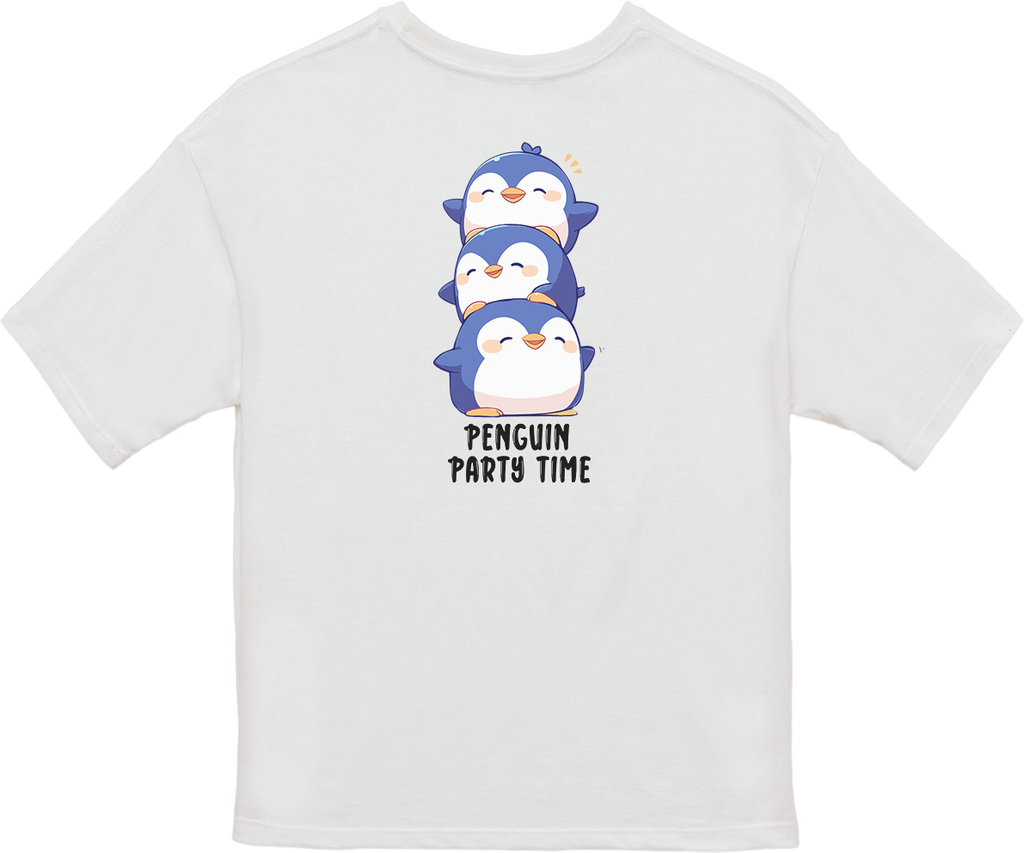100%纯棉超大T恤 | Kawaii-Penguin-002