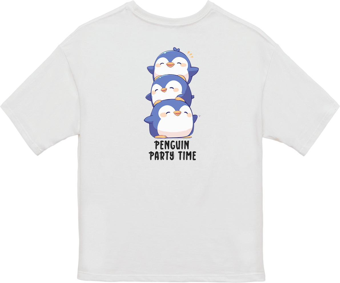 100%纯棉超大T恤 | Kawaii-Penguin-002