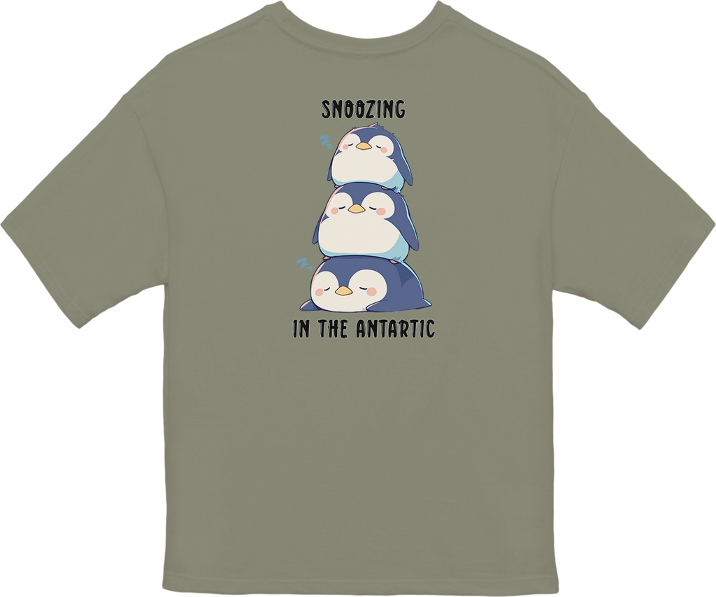 100%纯棉超大T恤 | Kawaii-Penguin-003