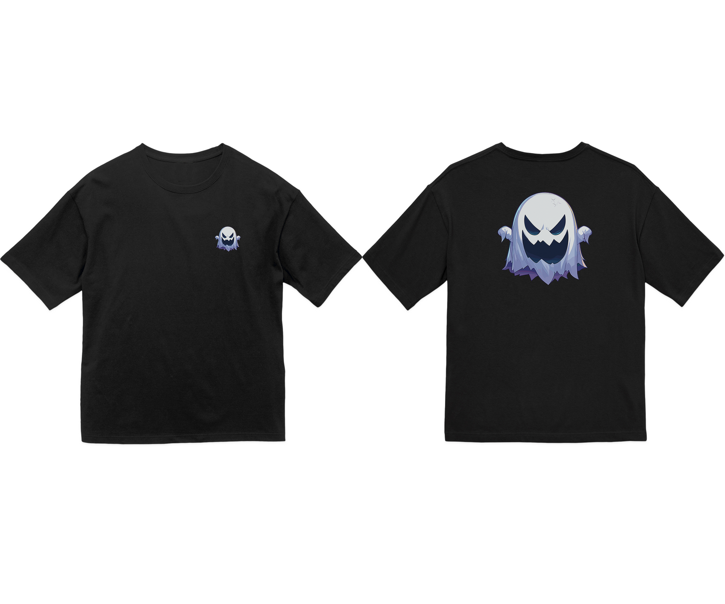 100% Cotton Oversized Tee | Anime-Halloween-006