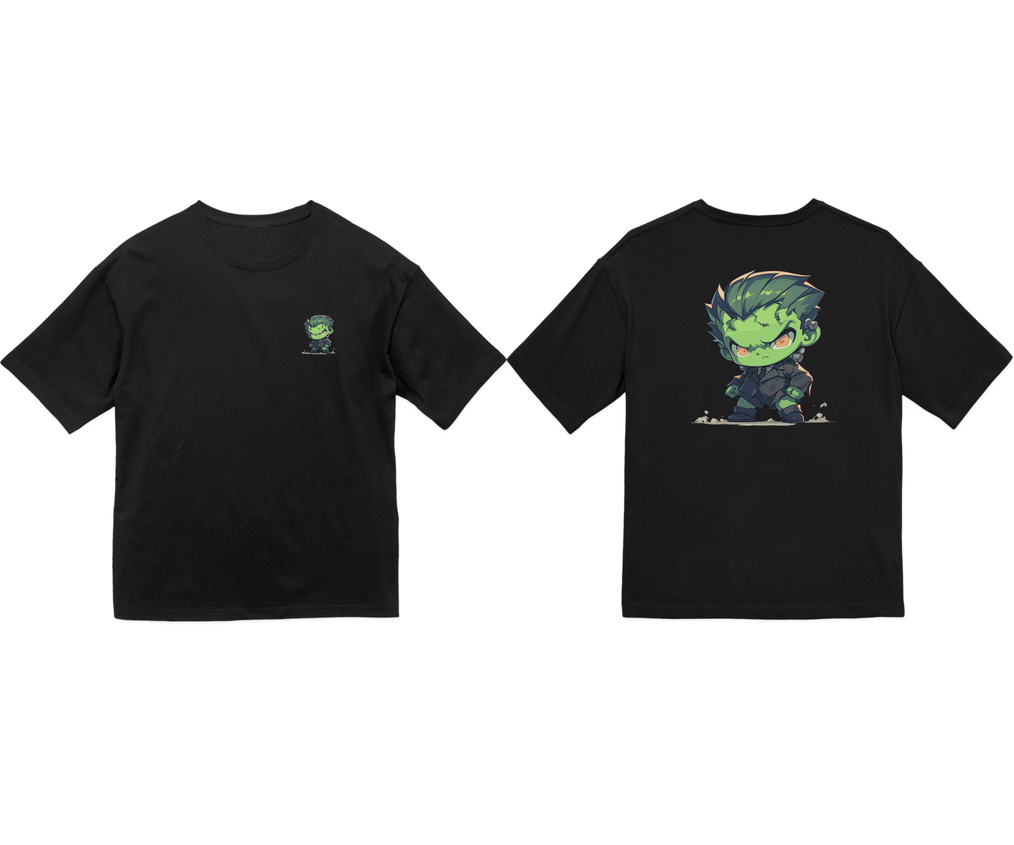 100% Cotton Oversized Tee | Anime-Halloween-018