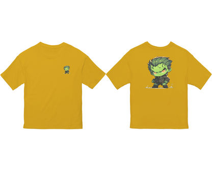 100% Cotton Oversized Tee | Anime-Halloween-018