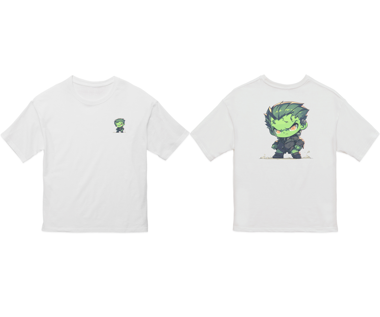 100% Cotton Oversized Tee | Anime-Halloween-018