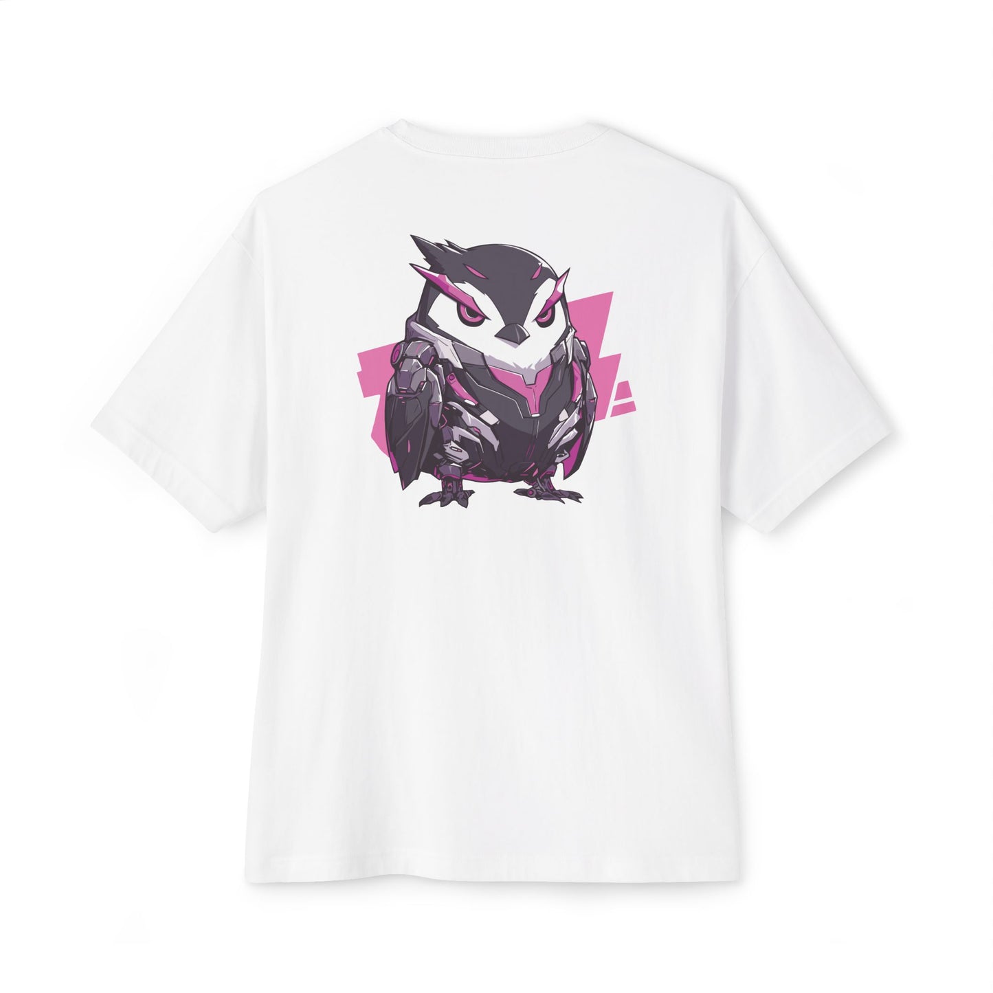 100% Cotton Oversized Tee | Mascot-Penguin-001