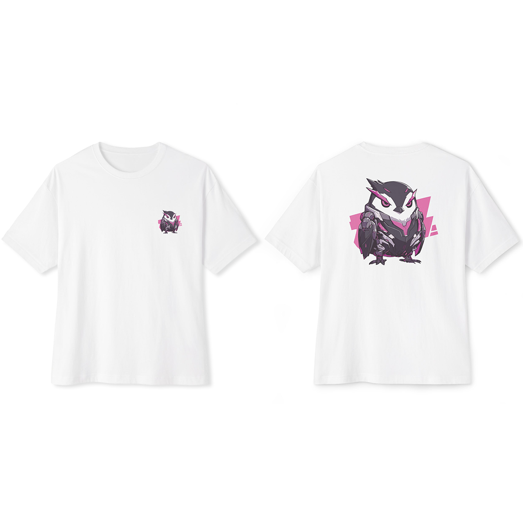 100% 纯棉超大T恤 | Mascot-Penguin-001