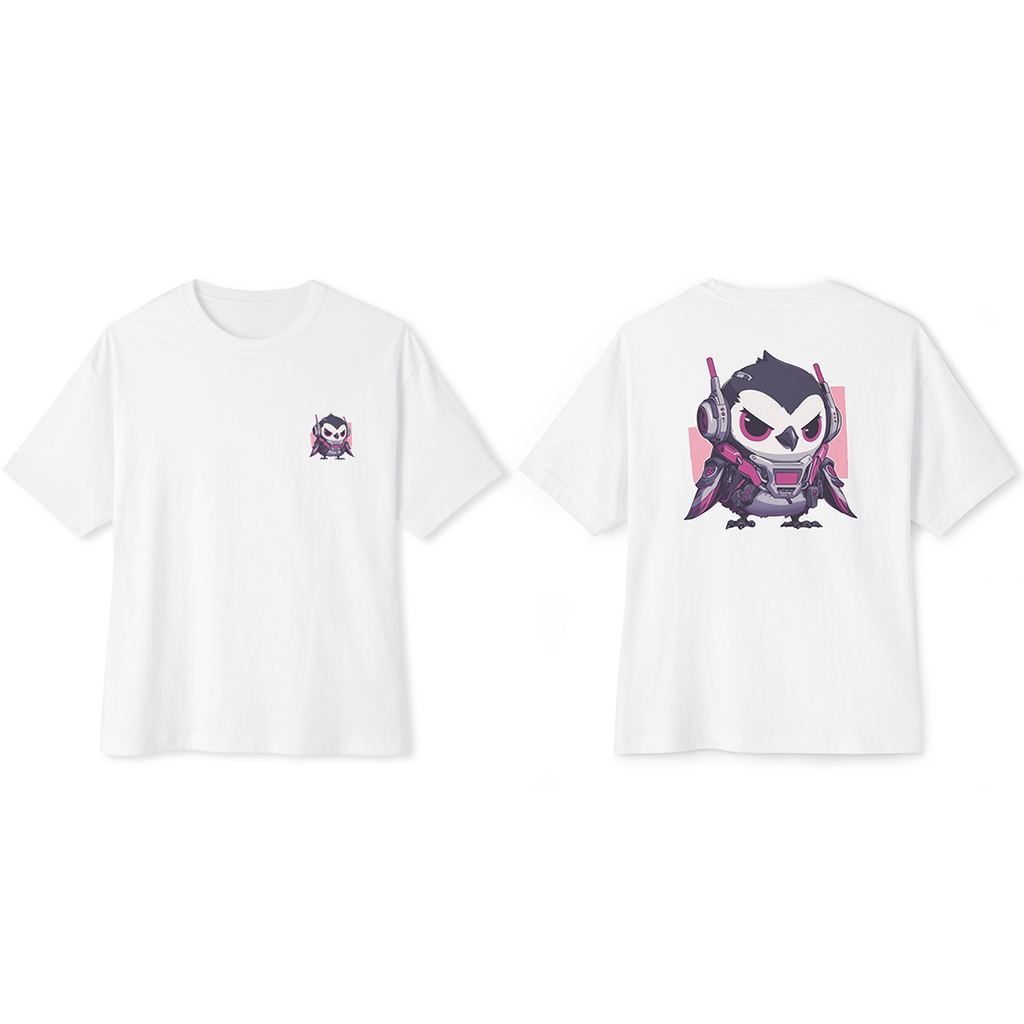 100% 纯棉超大T恤 | Mascot-Penguin-002