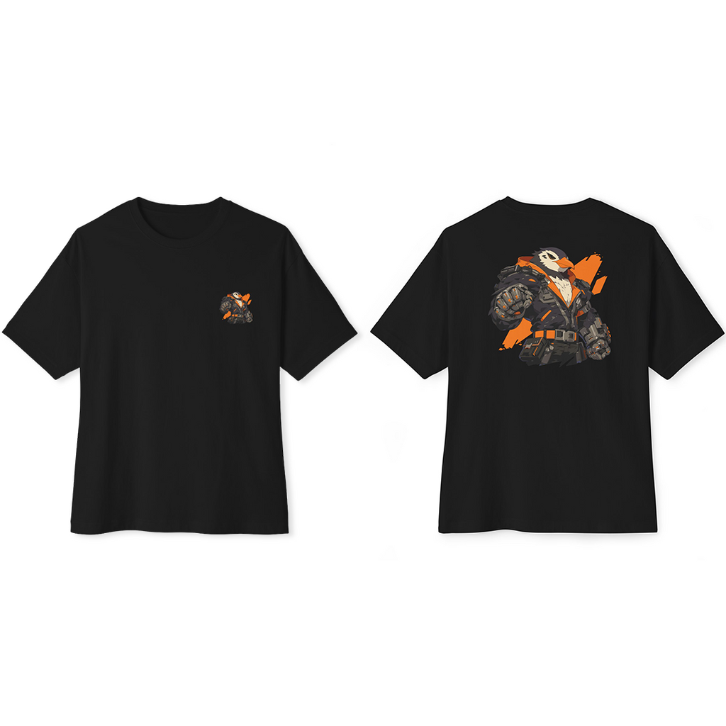 100%纯棉超大T恤 | Mascot-Penguin-008