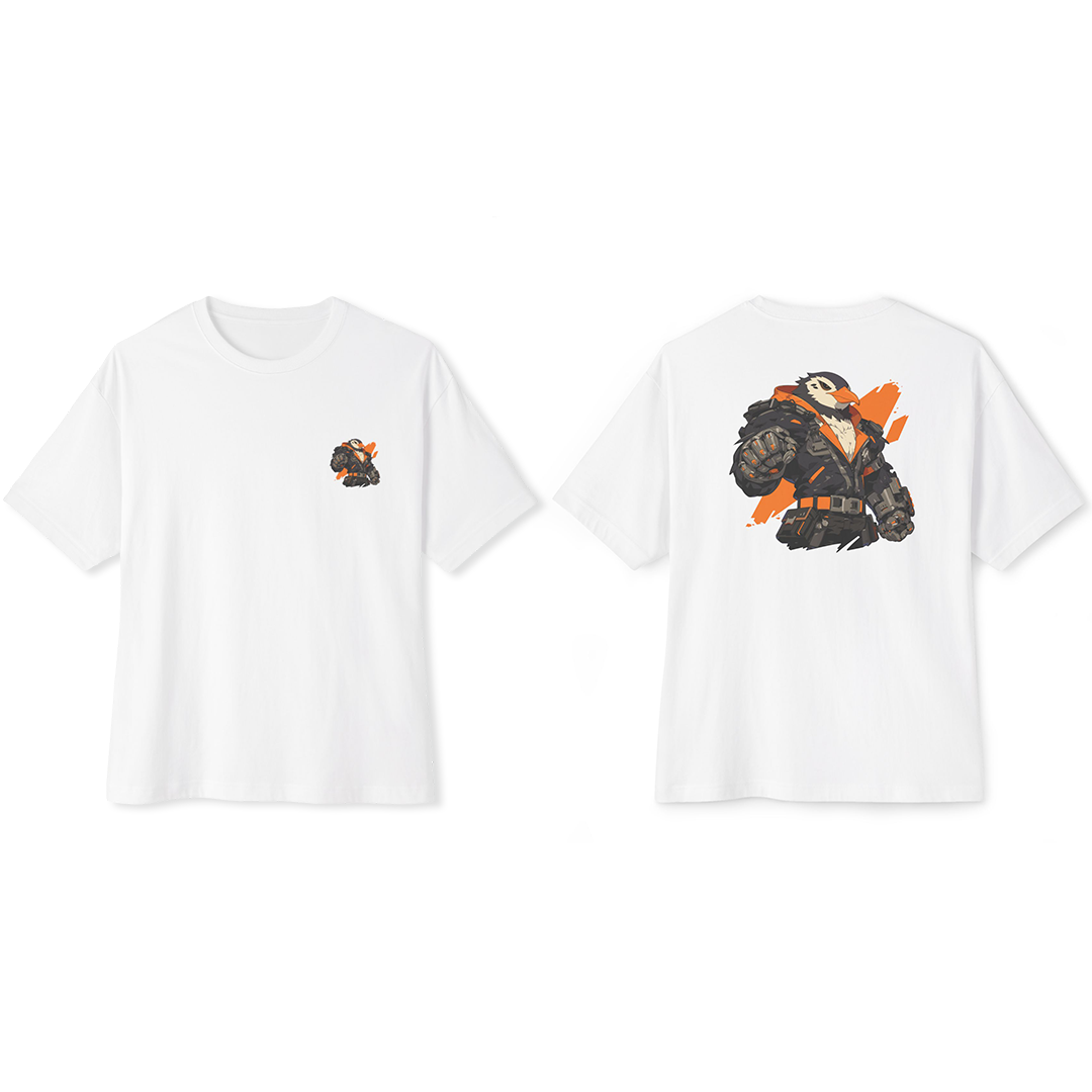100%纯棉超大T恤 | Mascot-Penguin-008