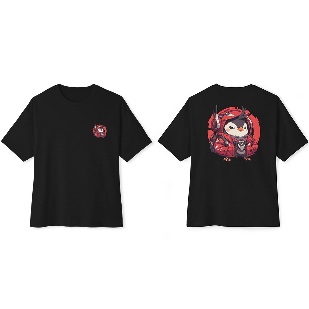 100%纯棉超大T恤 | Mascot-Penguin-009