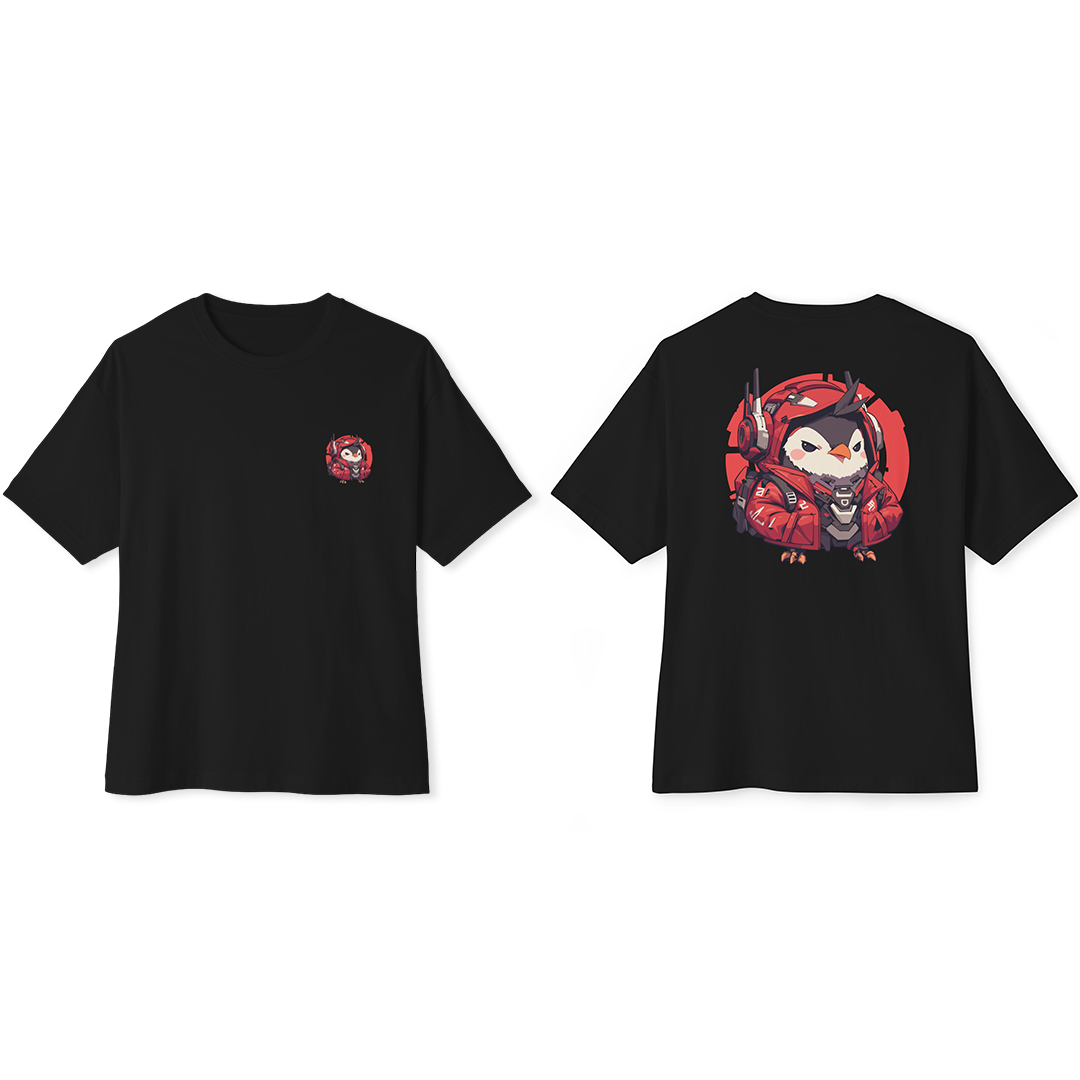 100%纯棉超大T恤 | Mascot-Penguin-009