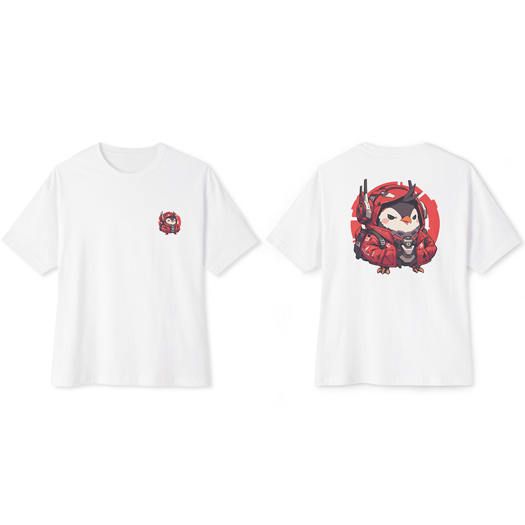 100%纯棉超大T恤 | Mascot-Penguin-009